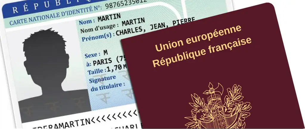 illustration d'un passeport et d'une carte d'identité