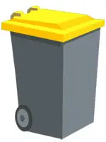 poubelle jaune