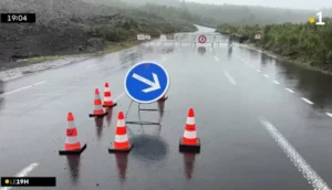 vignette de la route des lave en travaux