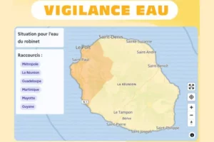 illustration vigilance eau émis par la préfecture