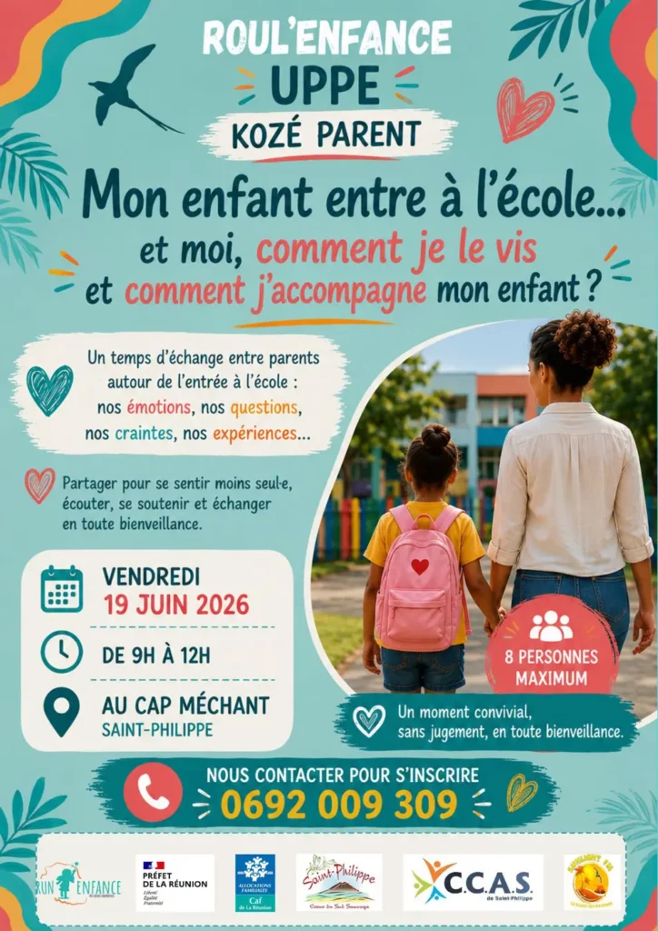 affiche d'invitation du 19 juin au cap méchant pour Roul'enfance UPPE de juin