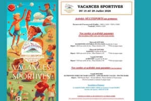 vignette des vacances sportive de juillet 2026
