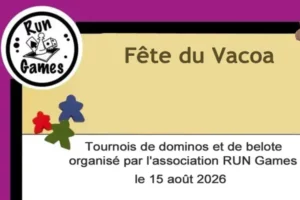 tournoi de jeux le 15 aout 2026 - dominos et belote