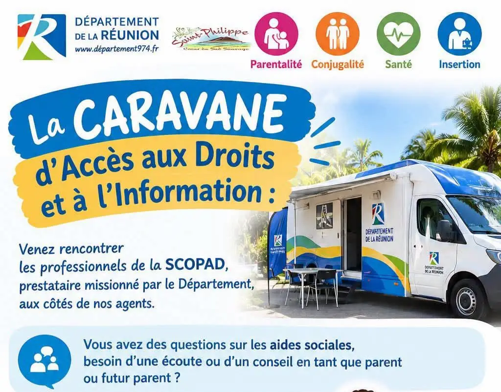 illustration de la caravane d'accès au droits et à l'information