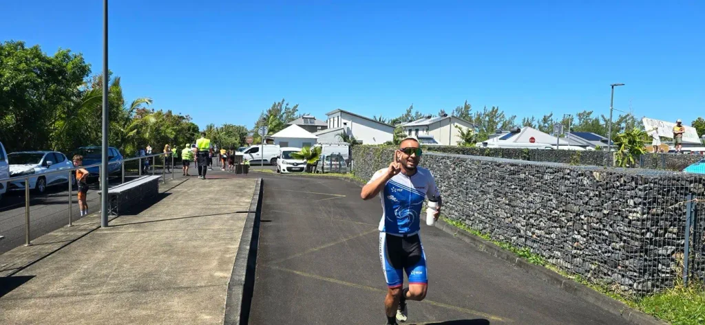 coureur en plein effort