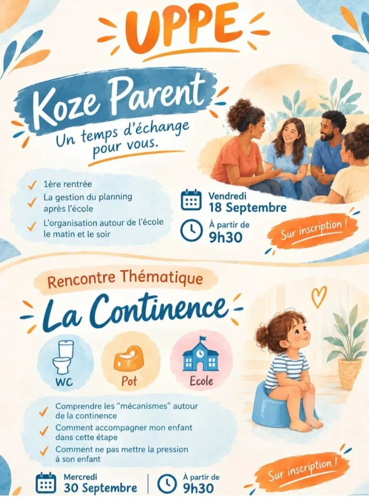 Affiche UPPE Koze Parent - illustration pour septembre 2026