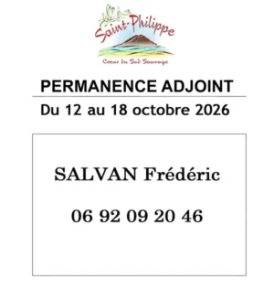 Adjoint de permanence du 12 au 18 octobre 2026