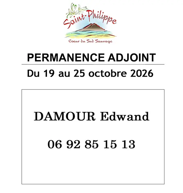 Adjoint de permanence du 19 au 25 octobre