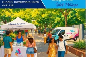 Stand et camion ASETIS, lundi 2 novembre 2026, parking du CCAS